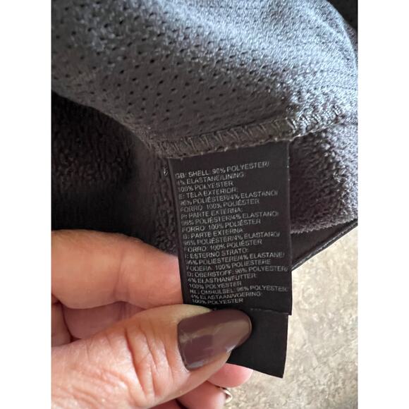 The North Face fleece lined, full zip jacket,  Charcoal & cream, men's size XXL - Picture 8 of 12